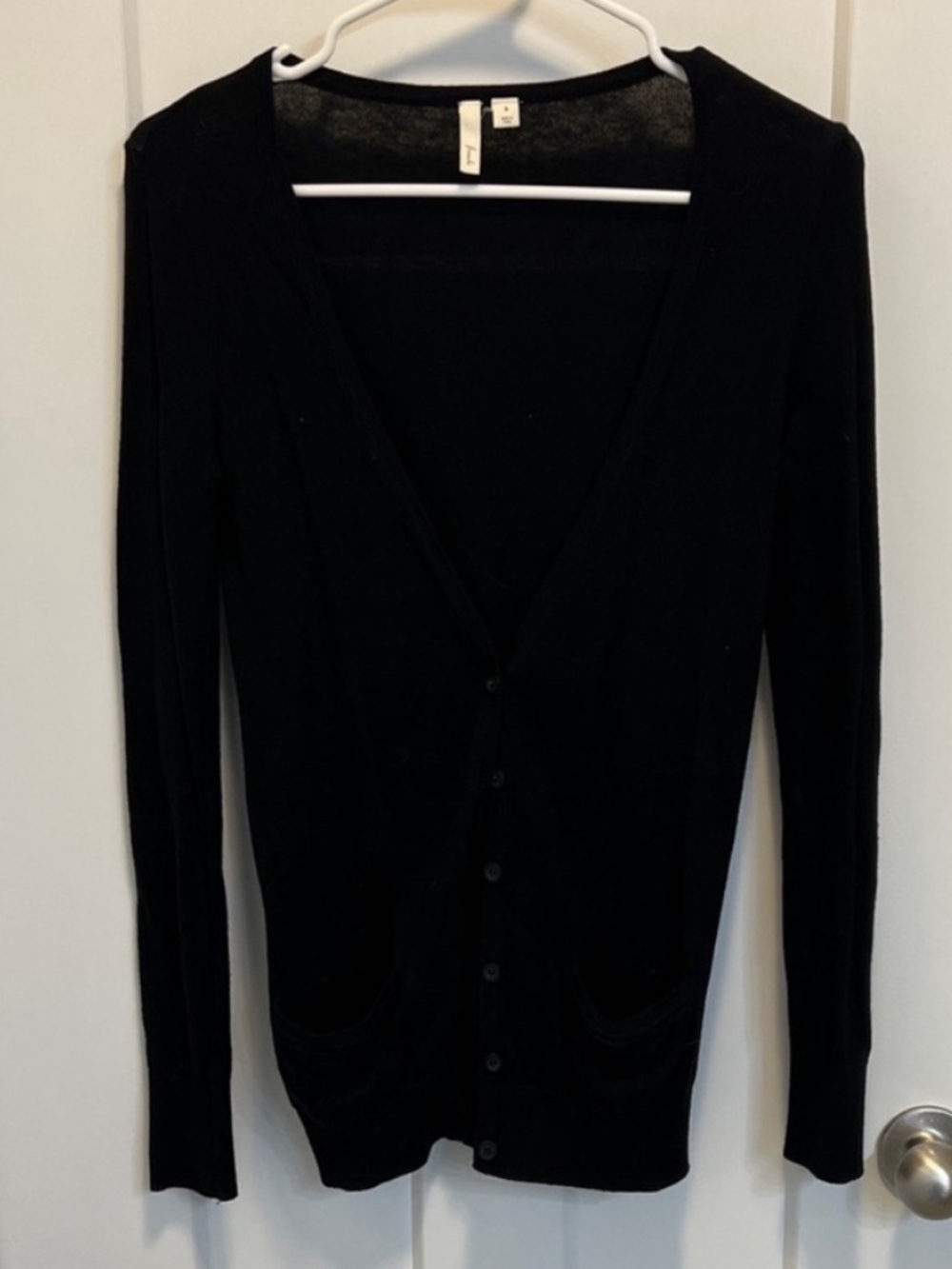 Black cardigan